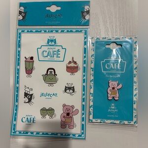 Jellycat Shanghai exclusive leola bear with strawberry cake enamel Pin & Sticker